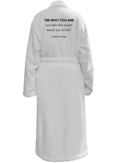 BE WHO YOU ARE PLUSH ROBE